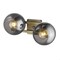 Homeroots 9.25 x 17 x 8.25 in. Lunette 2-Light Aged Brass Sconce 398789 - alternate 5